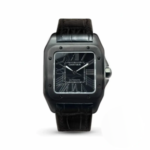 Replica Cartier Santos 100 Steel & Black Titanium W2020010