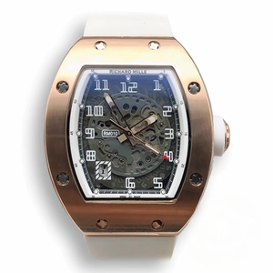 Replica Richard Mille 010 Rose Gold White Strap