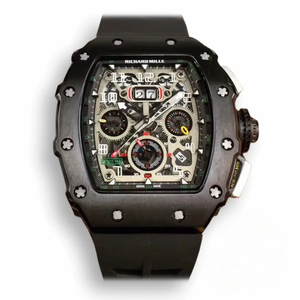 Super Clone Richard Mille 50-03 Black Carbon Fiber Case