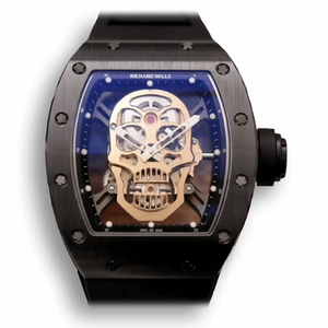 Replica Richard Mille 052-01 Rose Gold Skull Dial Swiss Movement