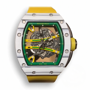 Replica Richard Mille 61-01 Yohan Blake Gray Yellow Strap