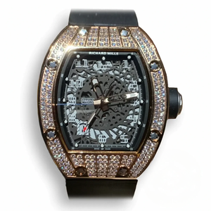 Replica Richard Mille 010 Rose Gold Diamonds Arabic Numerals