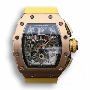 Replica Richard Mille 011-03 Swiss Eta7750 Yellow Strap