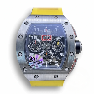Replica Richard Mille 011 Titanium Yellow Strap