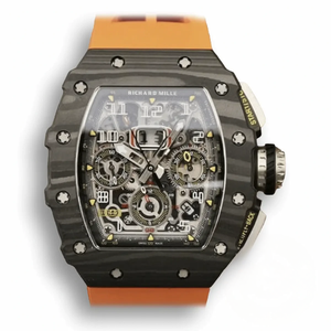 Super Clone Richard Mille 011-03 Carbon Fiber Orange Strap