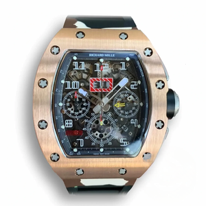 Super Clone Richard Mille 011 Rose Gold Camouflage Strap
