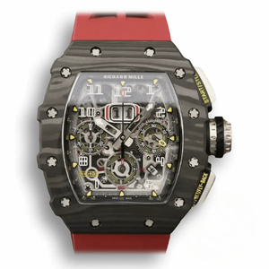 Super Clone Richard Mille 011-03 Carbon Fiber Red Strap