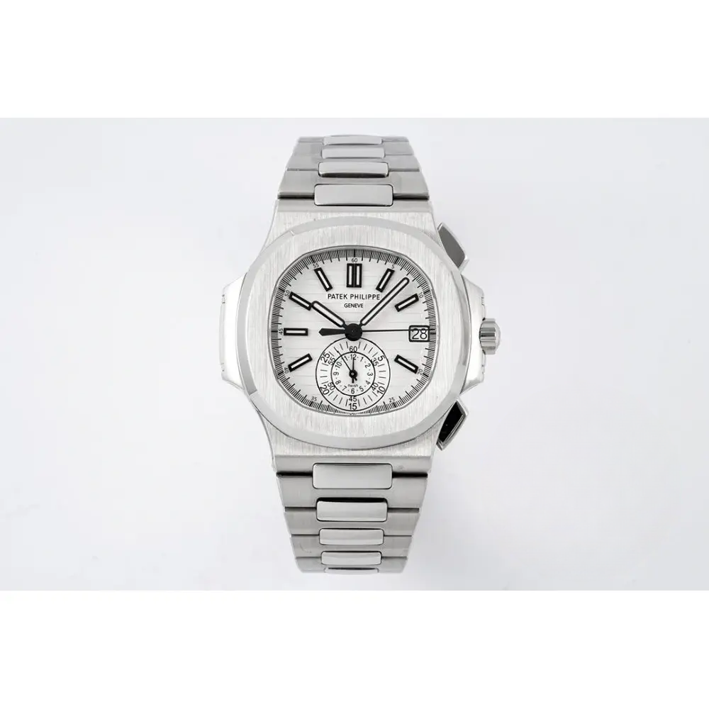 Super Clone Nautilus 5980/1A-001 Patek Philippe Flyback chronograph, Date 40 mm, Stainless Steel - Image 3