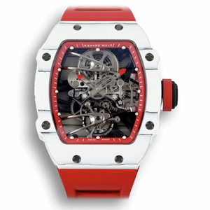 Replica Richard Mille 27-02 Rafael Nadal Tourbillon Red Rubber Strap