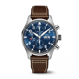 Replica IWC Pilots Chronograph IW377714 43mm Blue Dial