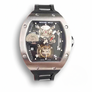 Super Clone Richard Mille 001 Tourbillon Black Dial