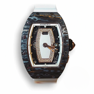 Replica Richard Mille037 Carbon White Strap