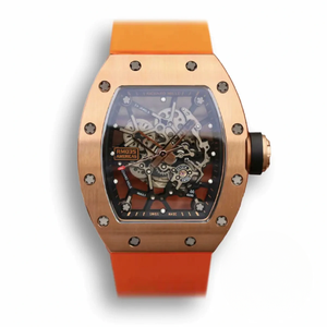 Replica Richard Mille35-01 Kv Factory Rose Gold Orange Strap