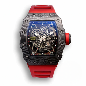 Replica Richard Mille35-02 Zf Factory Red Rubber Strap