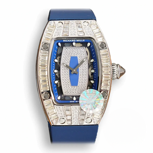Replica Richard Mille 007-1 Diamond Crown Blue Strap