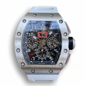Super Clone Richard Mille 011 Titanium White Strap