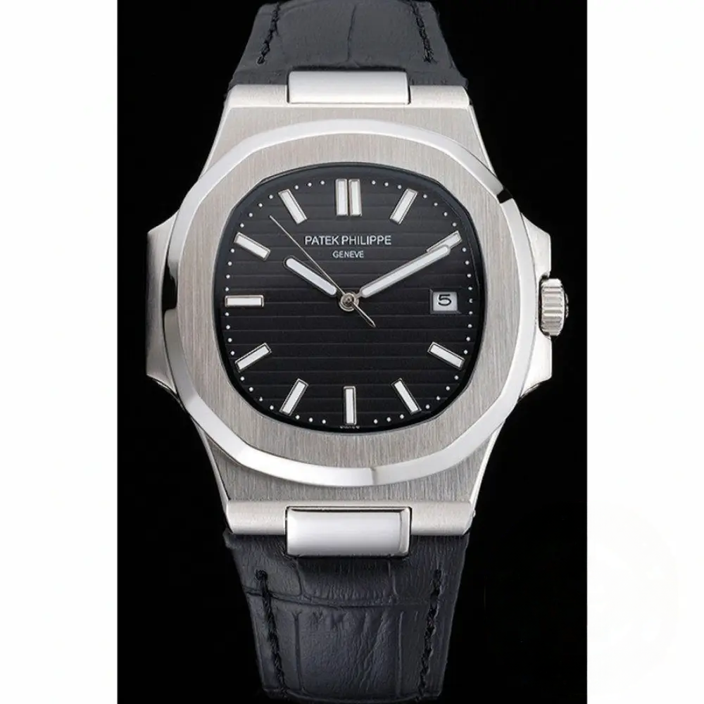 Replica Nautilus 5711G-001 Patek Philippe Dial Black 40 mm, Stainless Steel - Image 2