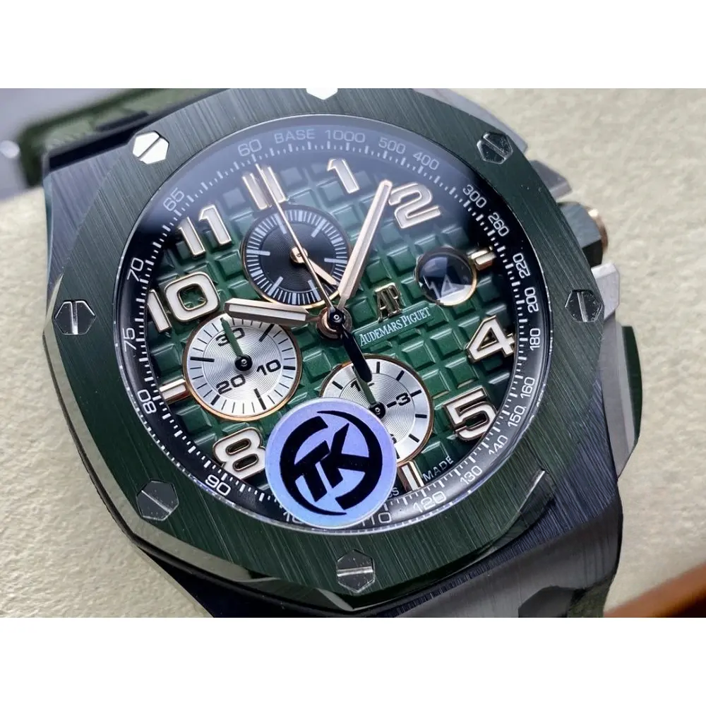 Replica Audemars Piguet Royal Oak Offshore Forest Green Dial 44mm 6405CE.OO.A056CA.01 - Image 2