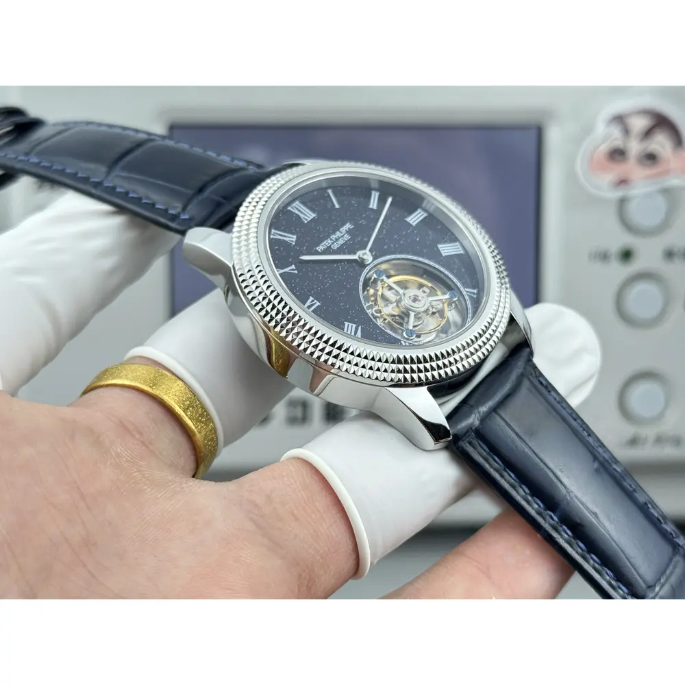Swiss Replica Patek Philippe Grand Complications 42mm Tourbillon Night Sky Dial - Image 3
