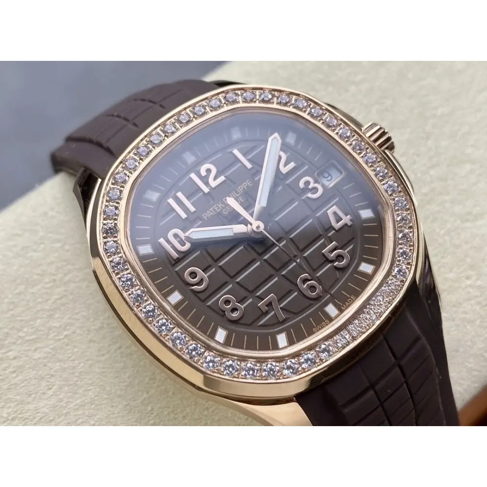 Replica Aquanaut 5268/200R-010 Patek Philippe Luce 38.8 mm, Rose gold, Brown Dial - Image 3