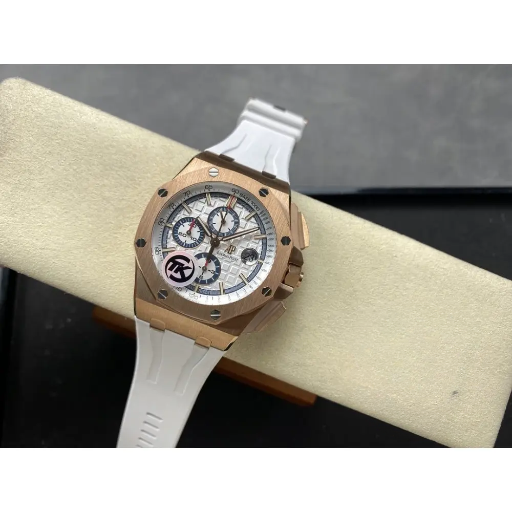 Super Clone Audemars Piguet Royal Oak Offshore White Gold Dial 44mm 26408OR.OO.A010CA.01 - Image 4