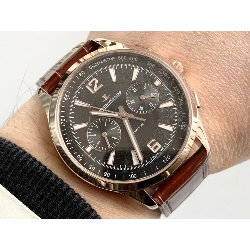 Replica Jaeger-LeCoultre Polaris Rose Gold 42 mm Black Dial 9022450 - Image 8