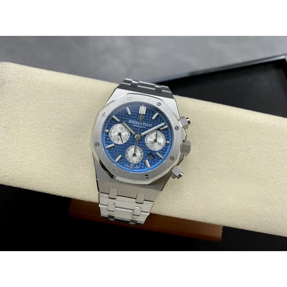 Replica Audemars Piguet Royal Oak Blue, 41 mm Ref. 26331ST.OO.1220ST.01 - Image 8