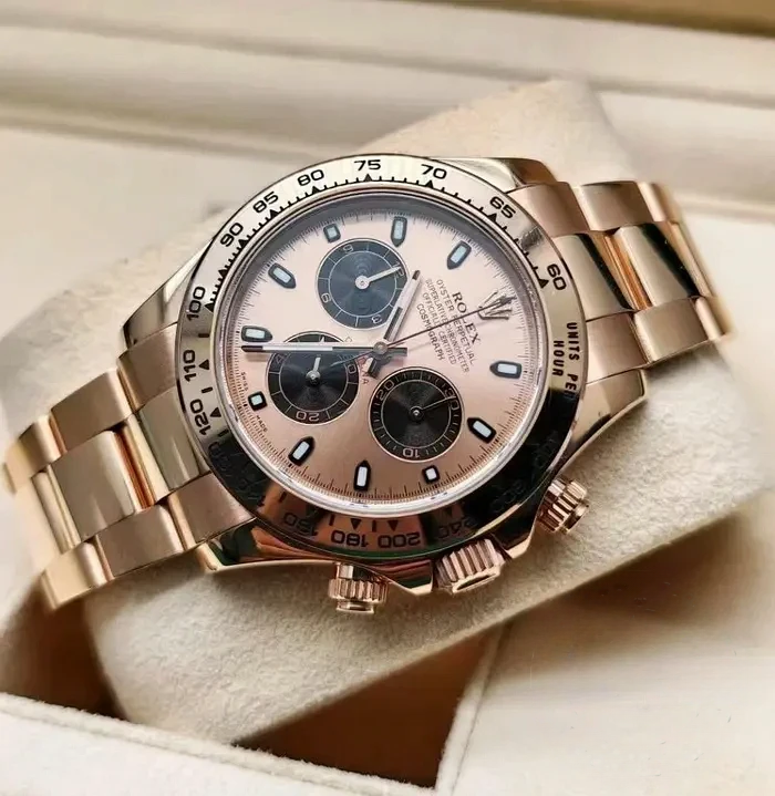 Super Clone Rolex Super Universe Chronograph Daytona m116505 Rose Gold Dial - Image 3