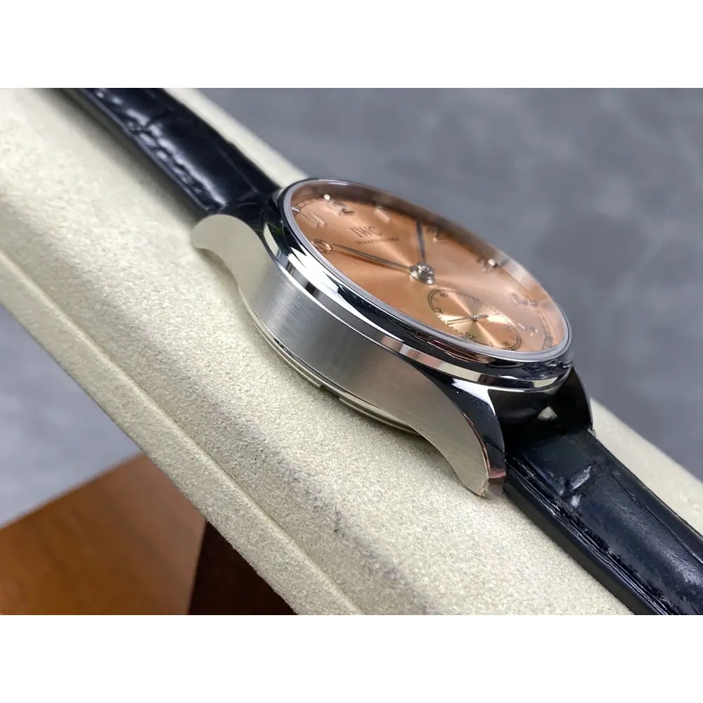 Swiss Replica IWC Portugieser Automatic Watch 40mm Salmon Dial IW358313 - Image 4