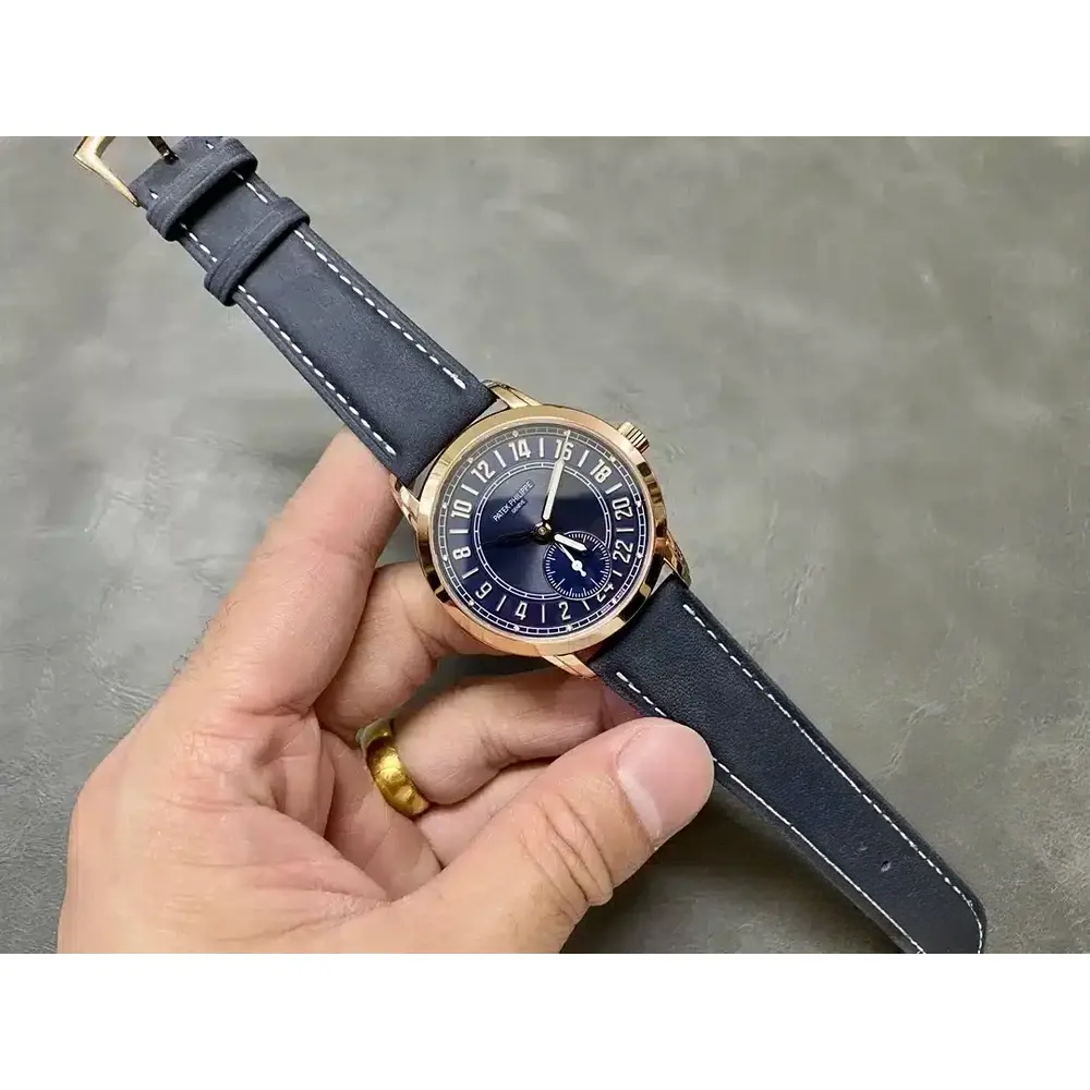 Super Clone Complications 5224R-001 Patek Philippe 24-HOUR DISPLAY, TRAVEL TIME. 42 mm, Rose Gold - Image 2