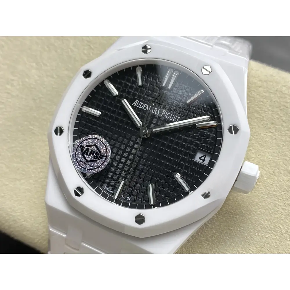 Super Clone Audemars Piguet Royal Oak Black Dial 15500 Ceramic - Image 4