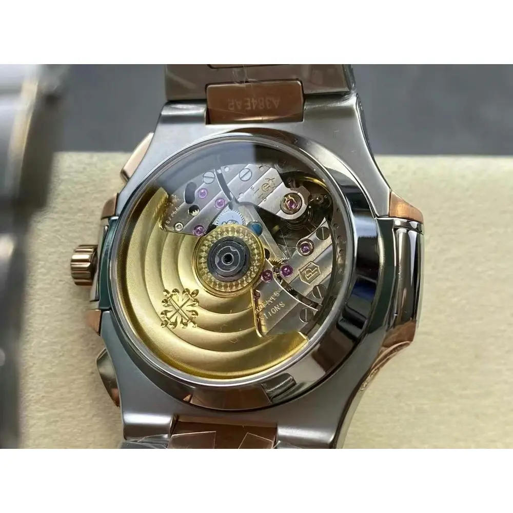 Replica Nautilus 5980/1AR-001 Patek Philippe Flyback chronograph, Date. 40.5 mm, Steel/rose gold - Image 5