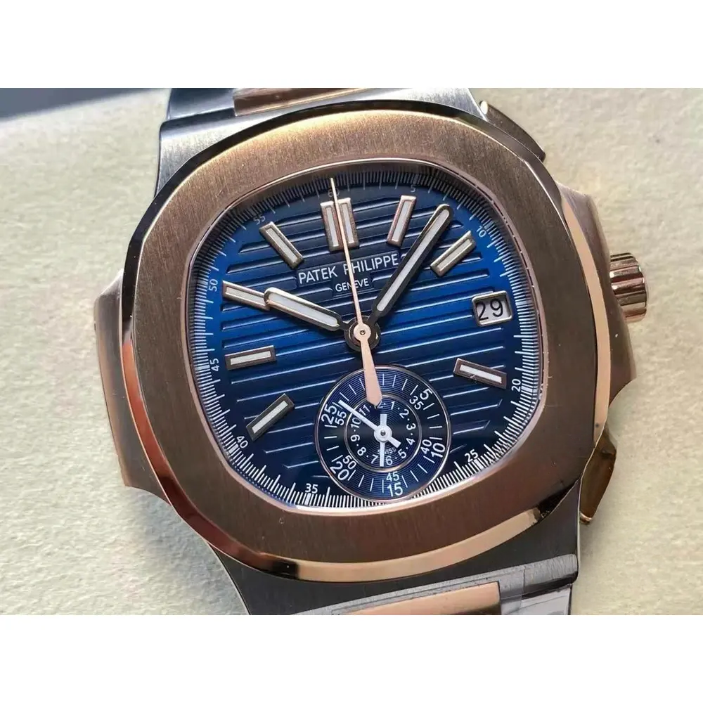 Replica Nautilus 5980/1AR-001 Patek Philippe Flyback chronograph, Date. 40.5 mm, Steel/rose gold - Image 2