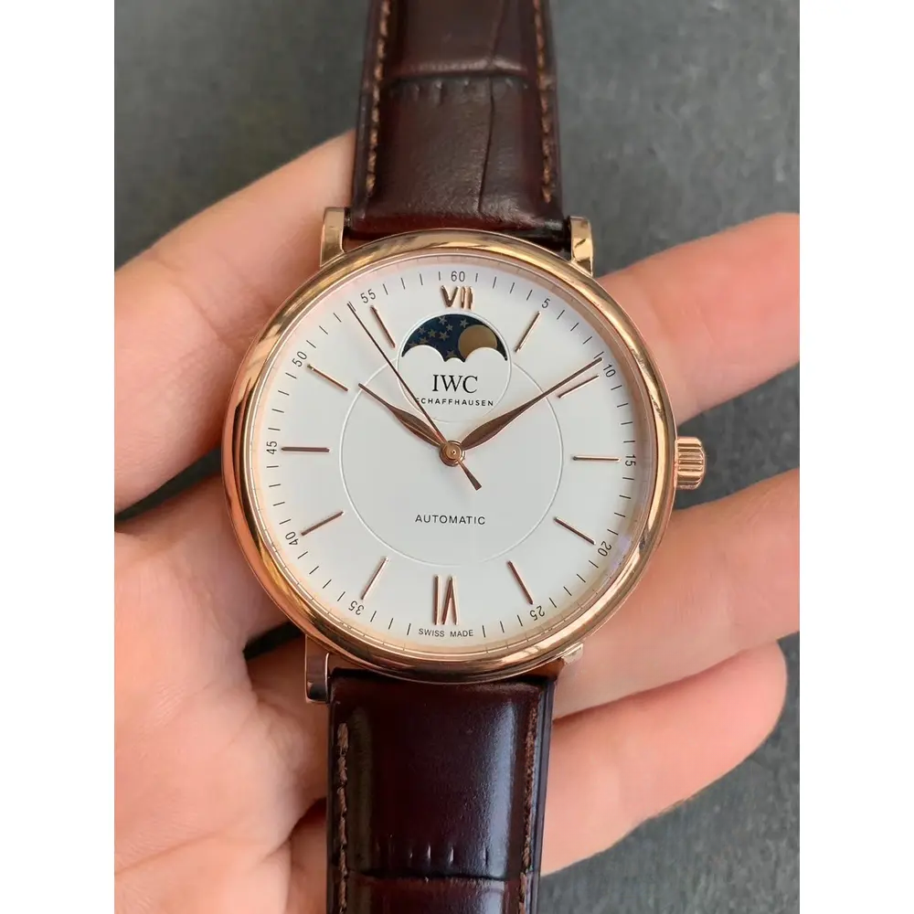 Swiss Replica IWC Portofino Moon Phase Rose Gold IW459403 - Image 2