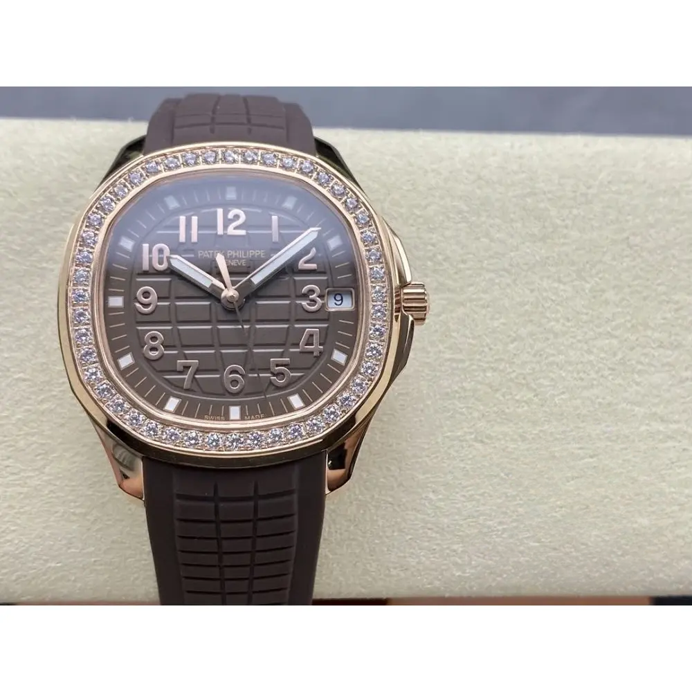 Replica Aquanaut 5268/200R-010 Patek Philippe Luce 38.8 mm, Rose gold, Brown Dial - Image 2