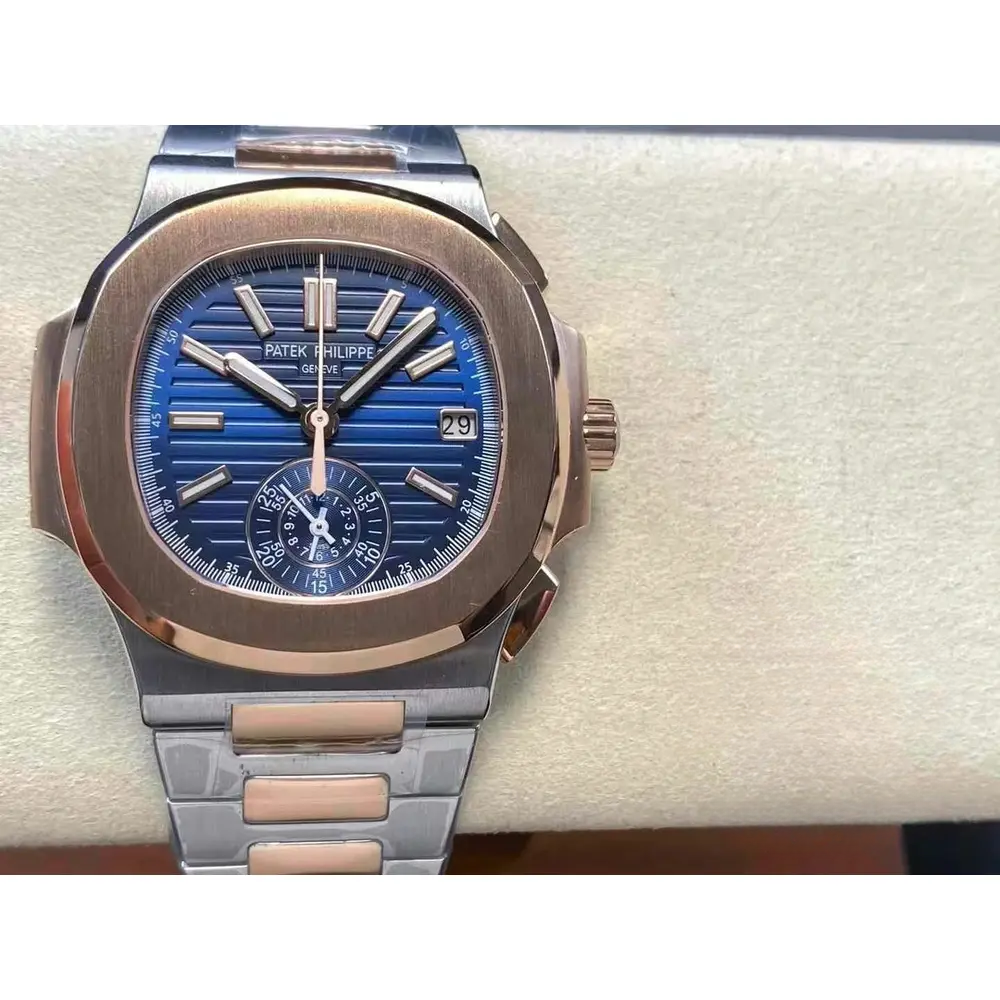 Replica Nautilus 5980/1AR-001 Patek Philippe Flyback chronograph, Date. 40.5 mm, Steel/rose gold - Image 8