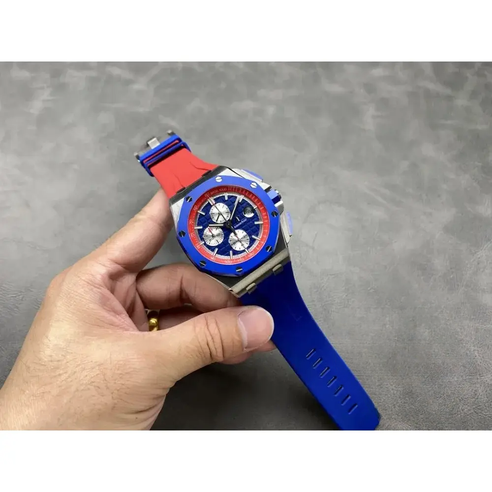 Replica Audemars Piguet Royal Oak Offshore Bright Blue Dial 44mm 26400SO.OO.A502CA.01 - Image 4