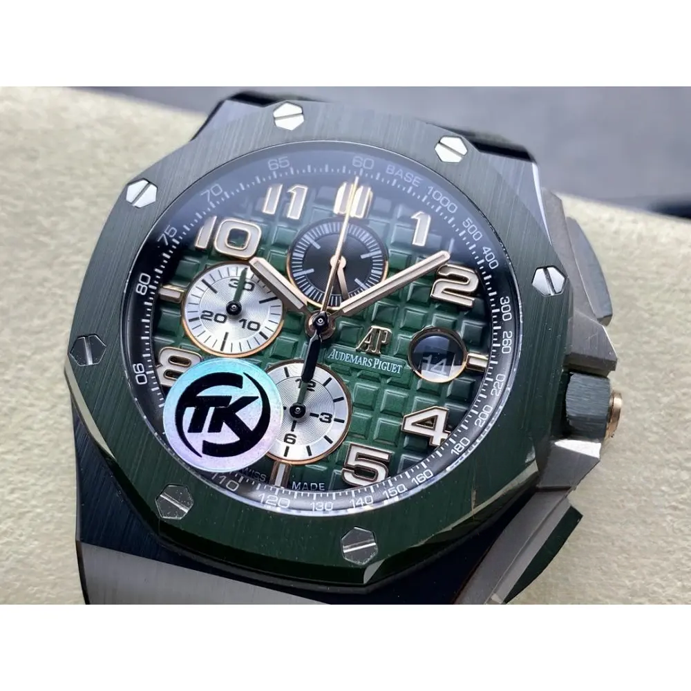 Replica Audemars Piguet Royal Oak Offshore Forest Green Dial 44mm 6405CE.OO.A056CA.01 - Image 6