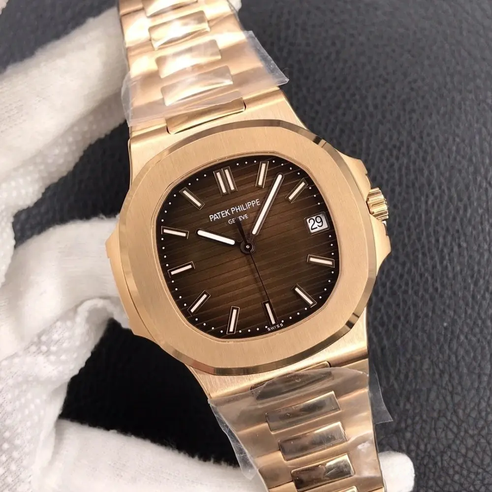 Replica Nautilus 5711/1R-001 Patek Philippe 40 mm, Rose Gold, Brown Dial - Image 3