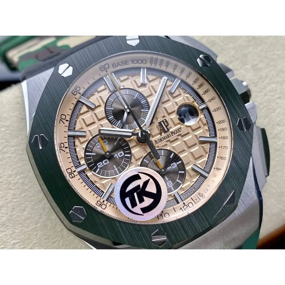 Replica Audemars Piguet Royal Oak Offshore Khaki Gold Dial 44mm 26400SO.OO.A054CA.01 - Image 2