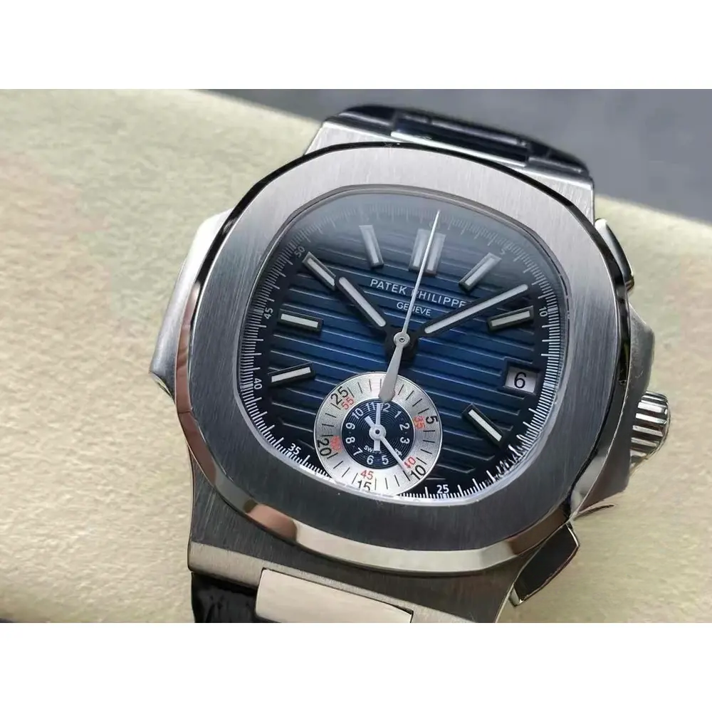 Super Clone Nautilus 5980-5R White 40.5mm Blue Dial - Image 4