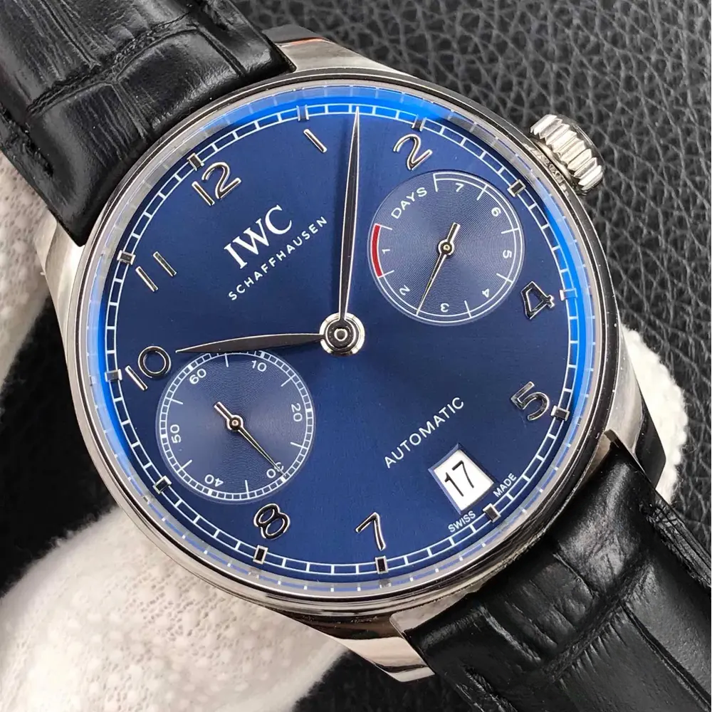 Swiss Replica IWC Portuguese Automatic Blue Dial IW500710 - Image 3