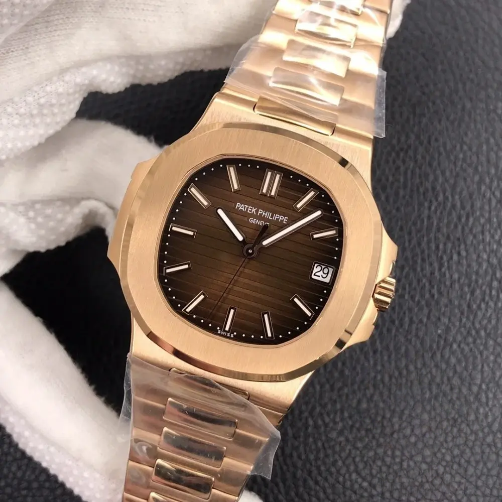 Replica Nautilus 5711/1R-001 Patek Philippe 40 mm, Rose Gold, Brown Dial - Image 4