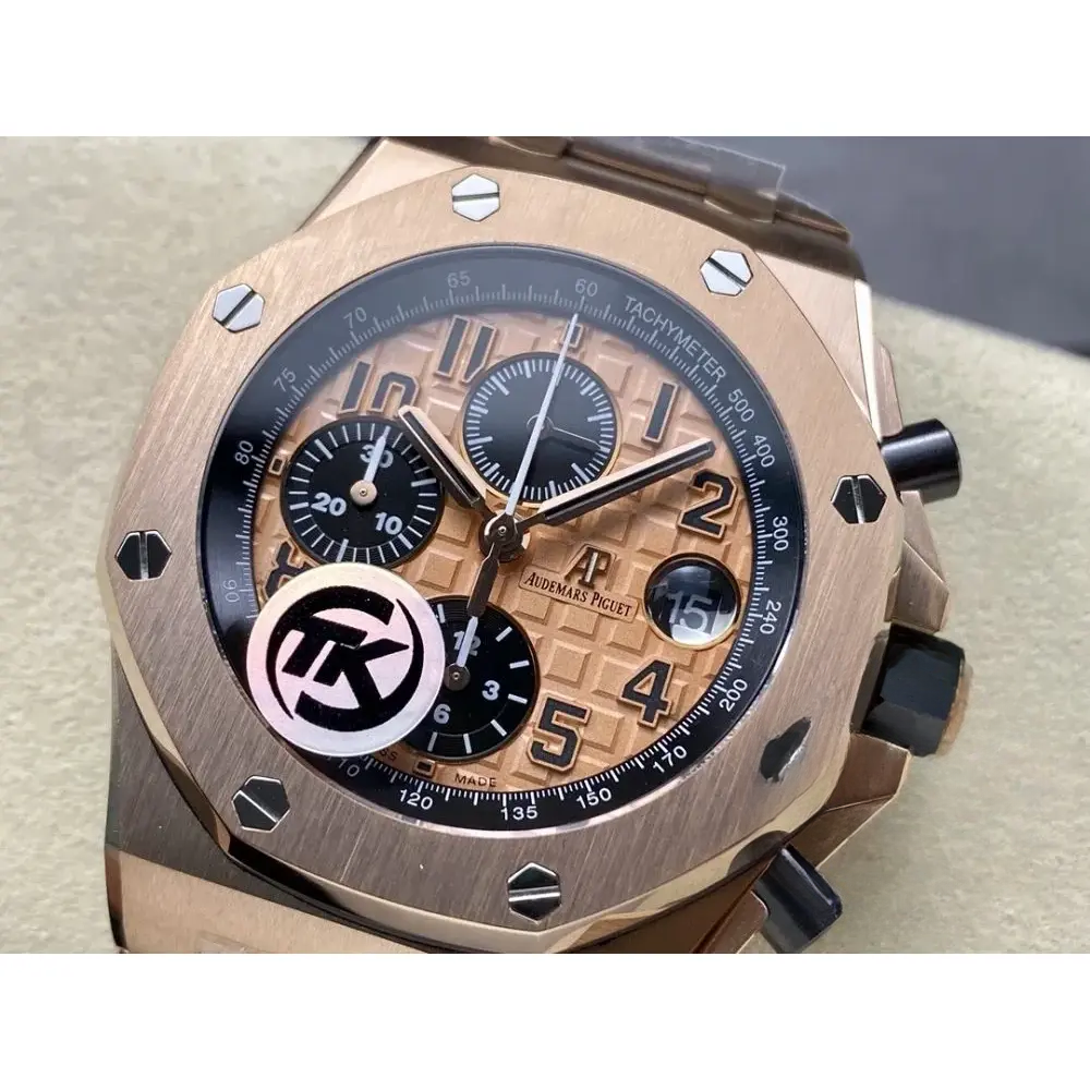 Replica Audemars Piguet Royal Oak Offshore Brown Golden Dial 44mm 26401RO.OO.002CA - Image 7