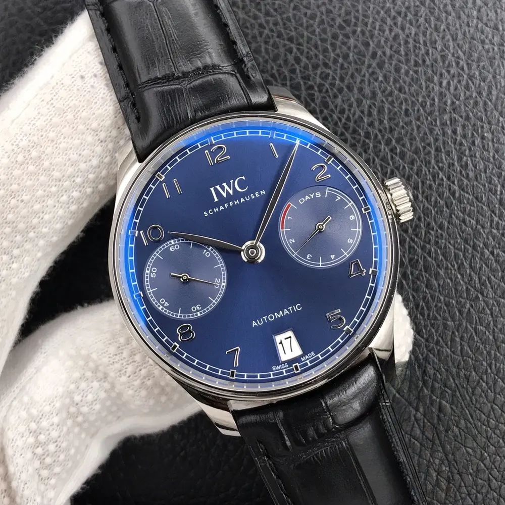 Swiss Replica IWC Portuguese Automatic Blue Dial IW500710 - Image 5