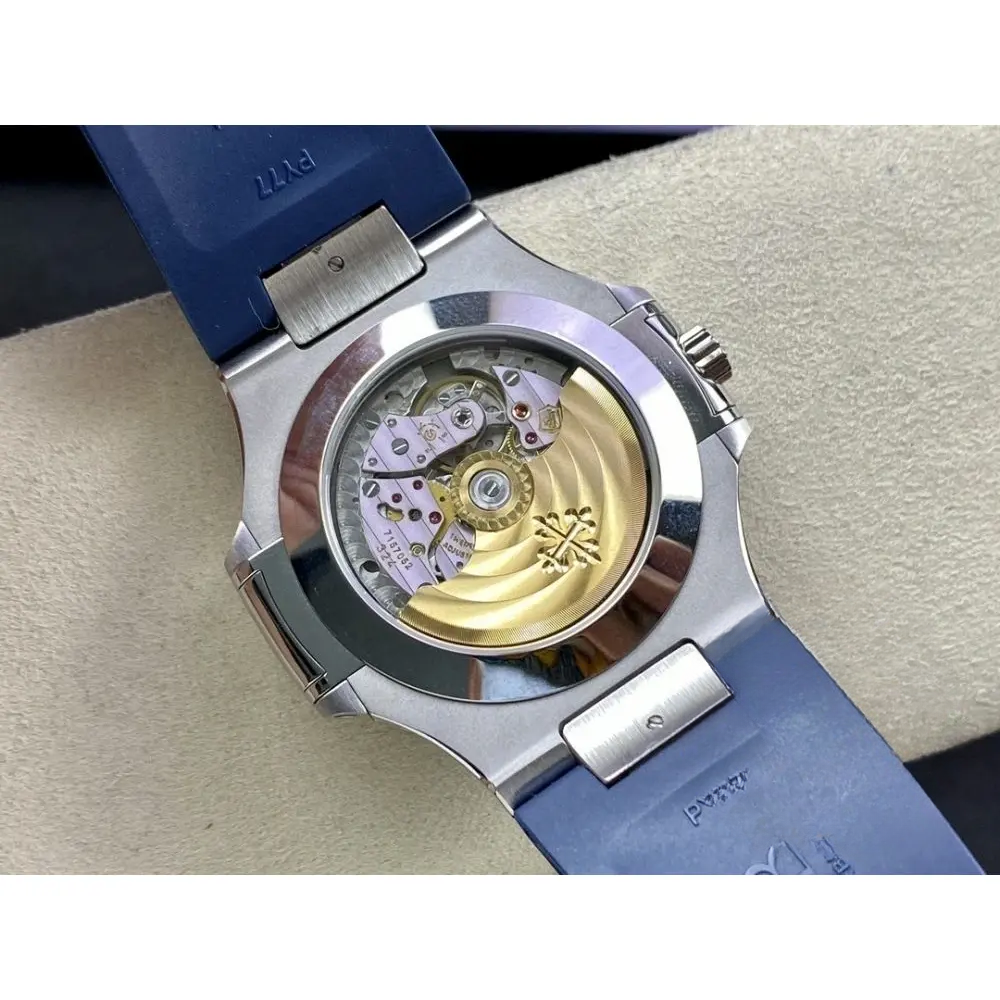 Super Clone Nautilus 5726/1A Annual Calendar, Moon phases 40.5 mm, Steel, Blue Dial - Image 8