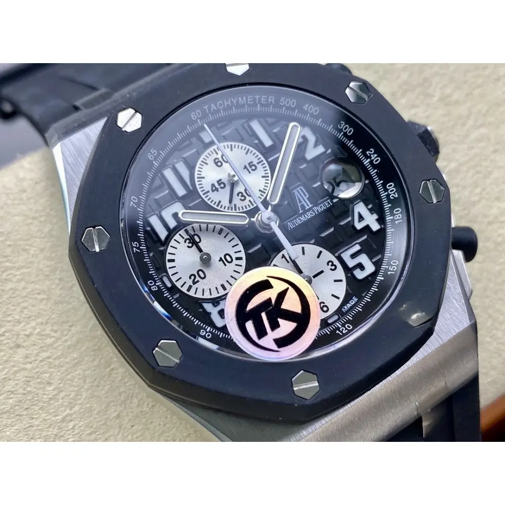 Super Clone Audemars Piguet Royal Oak Offshore Black Ceramic Dial 44mm 26170ST.OO.D101CR.01 - Image 2