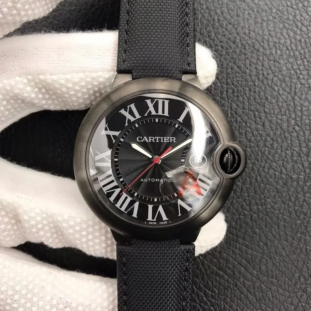 Replica Cartier Ballon Bleu 42mm Black Dial WSBB0015 - Image 3
