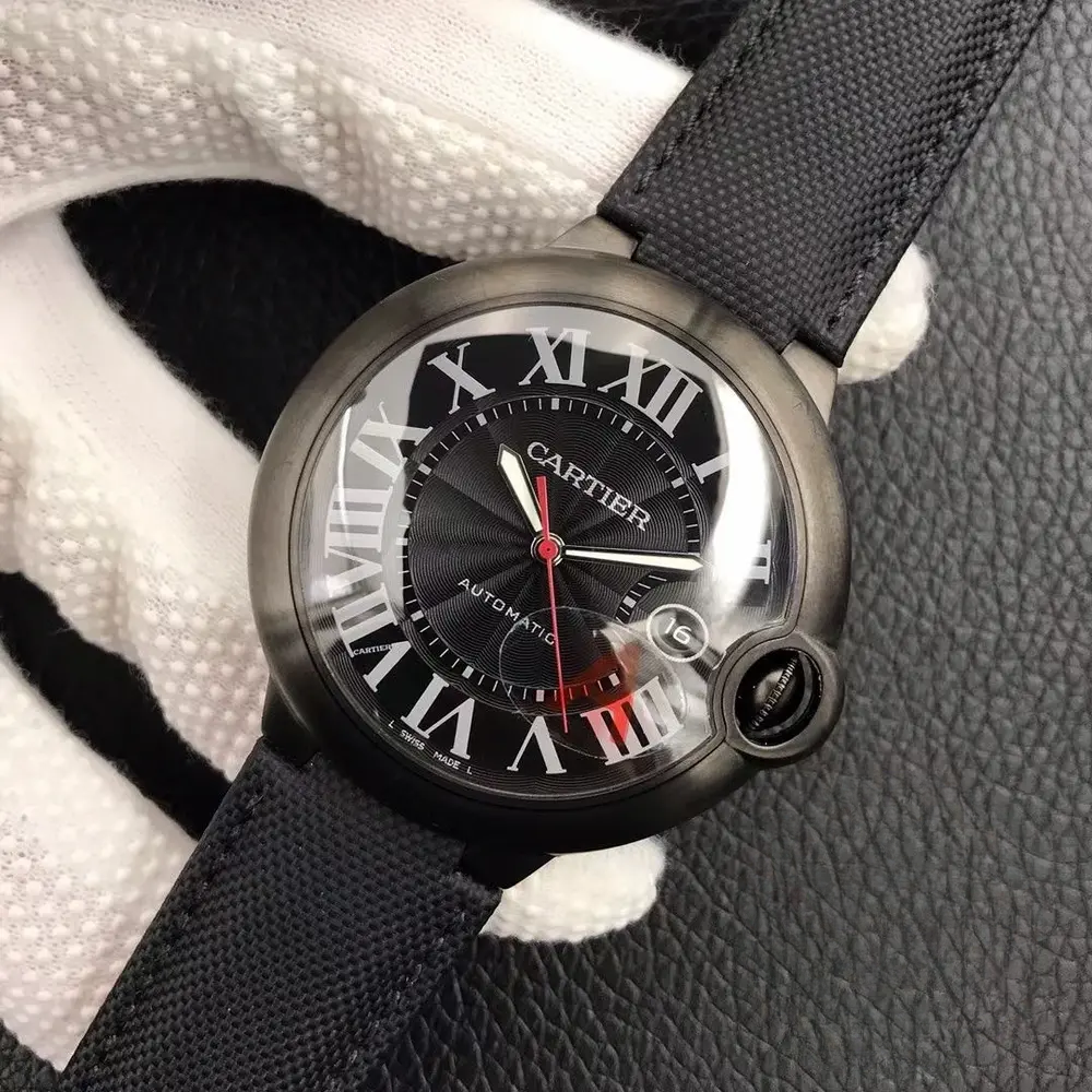 Replica Cartier Ballon Bleu 42mm Black Dial WSBB0015 - Image 2