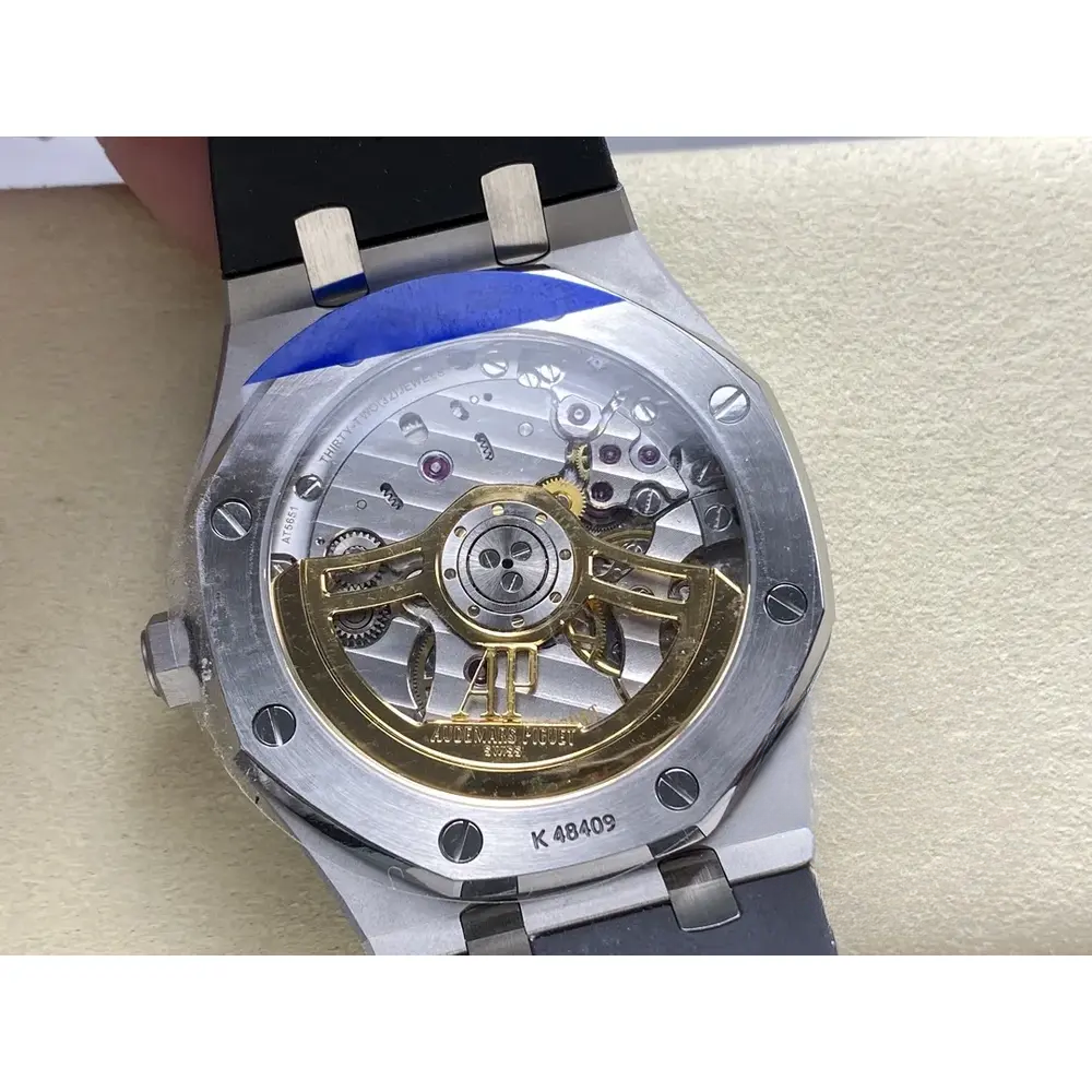 Replica Audemars Piguet Royal Oak Black Dial, Rubber 15500ST.OO.1220ST.03 41mm - Image 2